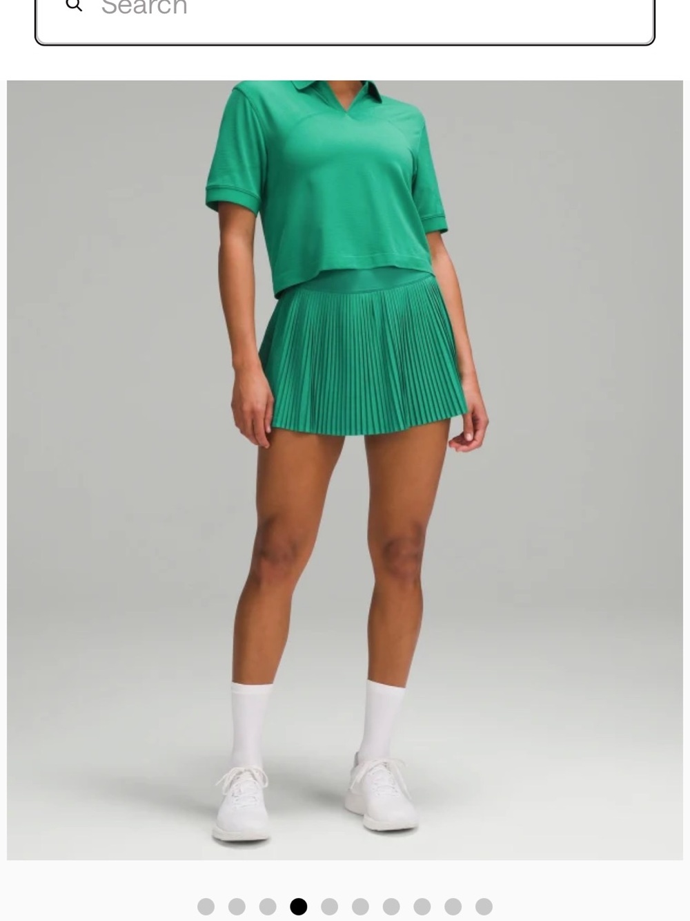 Lululemon varsity high rise pleated tennis skirt cascadia green 2